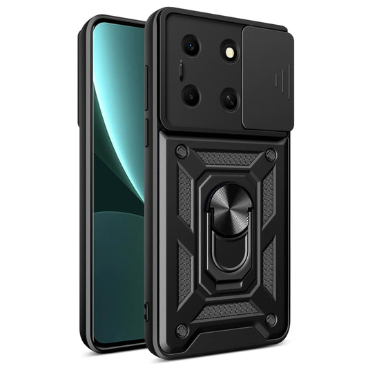 For Infinix Note 30i Sliding Camera Cover Design TPU+PC Phone Case(Black) - Infinix Cases by buy2fix | Online Shopping UK | buy2fix