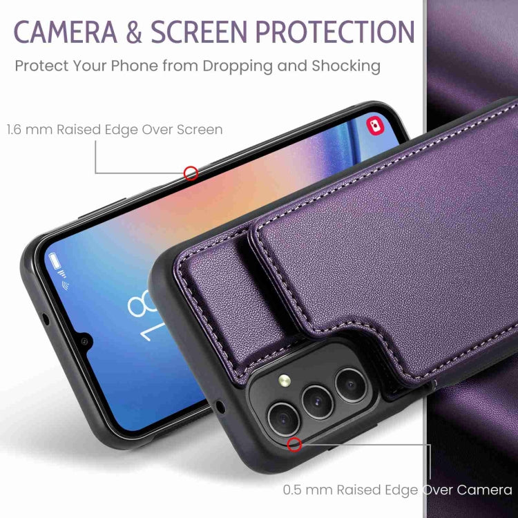 For Samsung Galaxy A54 5G CaseMe C22 Card Slots Holder RFID Anti-theft Phone Case(Purple) - Galaxy Phone Cases by CaseMe | Online Shopping UK | buy2fix