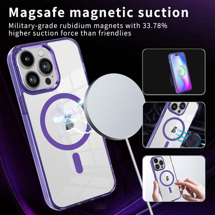 For iPhone 12 Pro Max Ice Color Magnetic Series PC + Acrylic Magsafe Phone Case(Green) - iPhone 12 Pro Max Cases by buy2fix | Online Shopping UK | buy2fix