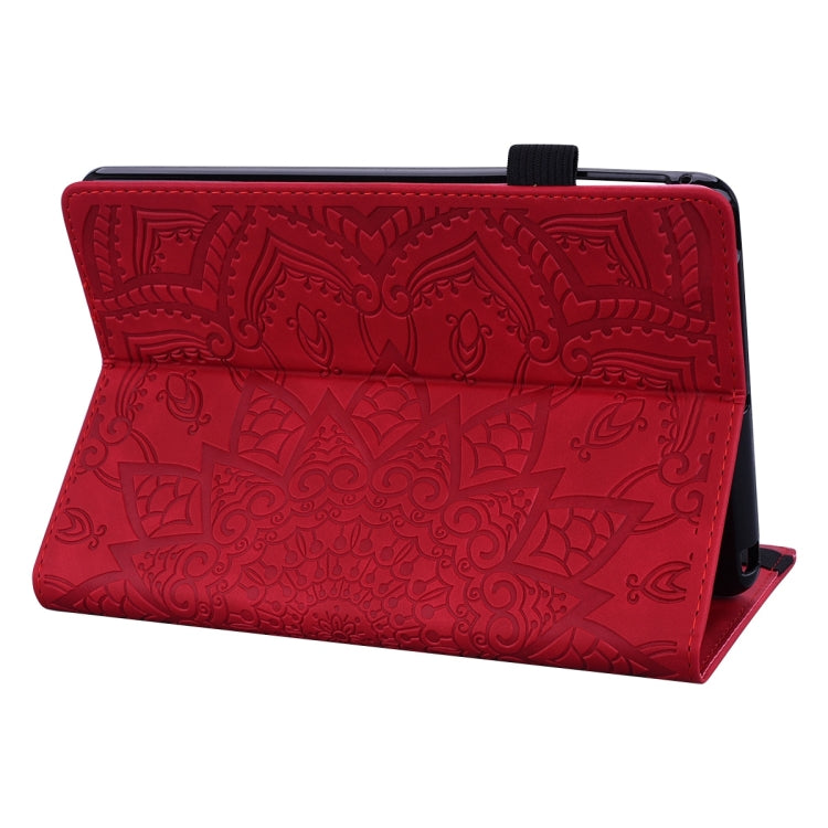 For Samsung Galaxy Tab S9 Ultra Calf Texture Embossed Leather Tablet Case(Red) - Galaxy Tab S9 Ultra Cases by buy2fix | Online Shopping UK | buy2fix