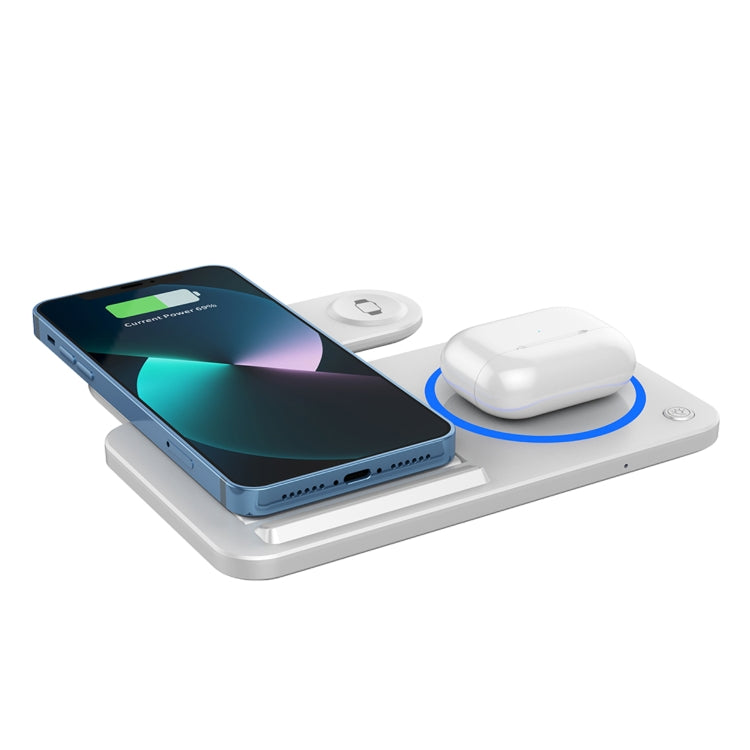 WIWU Wi-W020 3 in 1 Foldable Wireless Charger - Wireless Charger by WIWU | Online Shopping UK | buy2fix