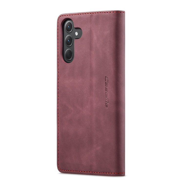 For Samsung Galaxy A35 5G CaseMe 013 Multifunctional Horizontal Flip Leather Phone Case(Wine Red) - Galaxy Phone Cases by CaseMe | Online Shopping UK | buy2fix