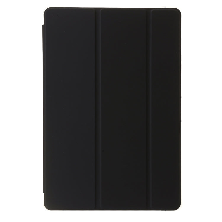 For Samsung Galaxy Tab S9 Ultra/S8 Ultra 3-Fold Clear Acrylic Leather Tablet Case(Black) - Galaxy Tab S9 Ultra Cases by buy2fix | Online Shopping UK | buy2fix