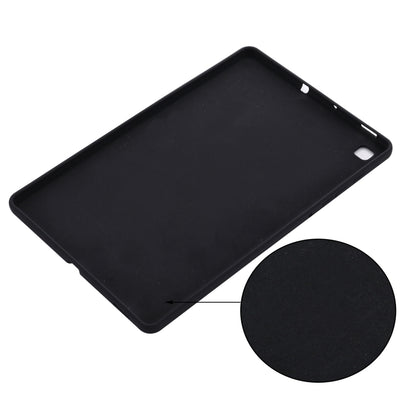 For Samsung Galaxy Tab S6 Lite 2024 Pure Color Liquid Silicone Shockproof Tablet Case(Black) - Other Galaxy Tab PC by buy2fix | Online Shopping UK | buy2fix