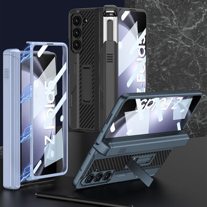 For Samsung Galaxy Z Fold5 GKK Integrated Folding Mech Shell PC Phone Case with Slide Pen Box(Black) - Galaxy Z Fold5 Cases by GKK | Online Shopping UK | buy2fix