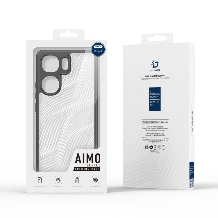 For vivo iQOO Neo9 / 9 Pro DUX DUCIS Aimo Series TPU + PC Frosted Feel Phone Case(Black) - iQOO Neo9 Cases by DUX DUCIS | Online Shopping UK | buy2fix