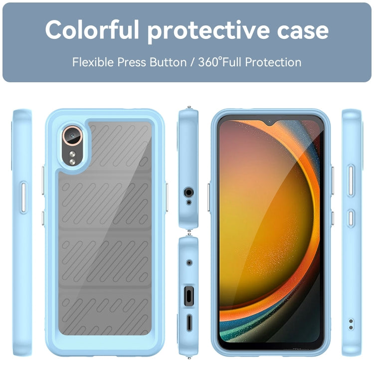 For Samsung Galaxy XCover 7 Colorful Series Acrylic Hybrid TPU Phone Case(Blue) - Galaxy Phone Cases by buy2fix | Online Shopping UK | buy2fix