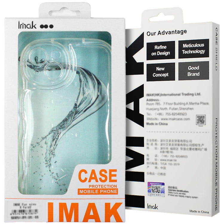 For iPhone 15 IMAK Wave Bubble Soft Shockproof Phone Case(Transparent) - iPhone 15 Cases by imak | Online Shopping UK | buy2fix