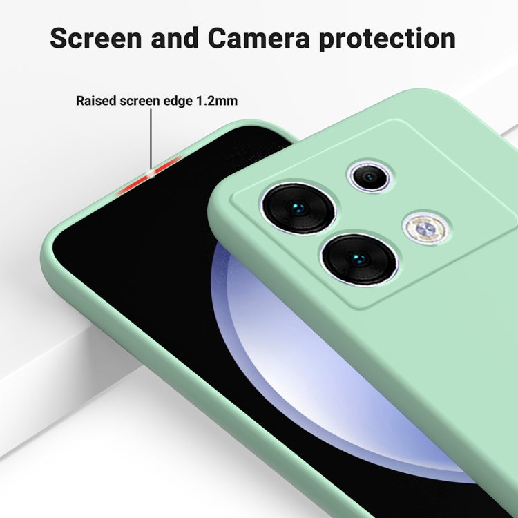 For Infinix Zero 30 5G Solid Color Liquid Silicone Dropproof Full Coverage Protective Case(Green) - Infinix Cases by buy2fix | Online Shopping UK | buy2fix