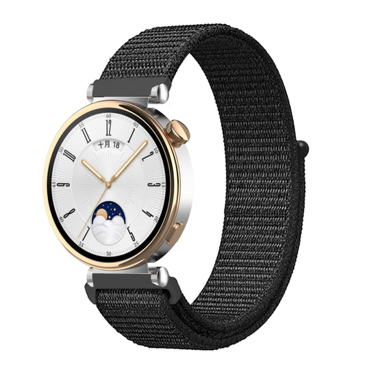 18mm Universal Nylon Loop Watch Band(Dark Black) - 20mm Bands by buy2fix | Online Shopping UK | buy2fix