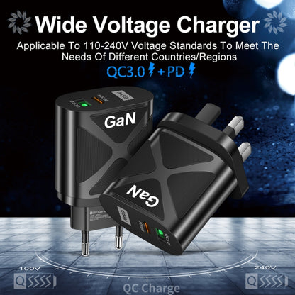 65W Gallium Nitride GaN389 USB + Type-C Fast Charging Charger, Plug Type:EU Plug(White) - USB Charger by buy2fix | Online Shopping UK | buy2fix