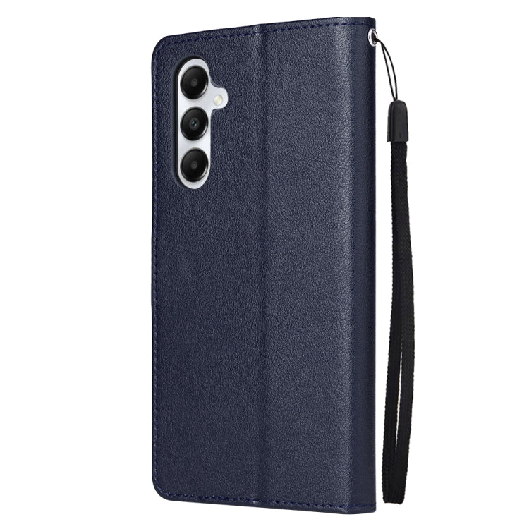 For Samsung Galaxy A05s 3-Card Slots Multifunctional Leather Phone Case(Blue) - Galaxy Phone Cases by buy2fix | Online Shopping UK | buy2fix