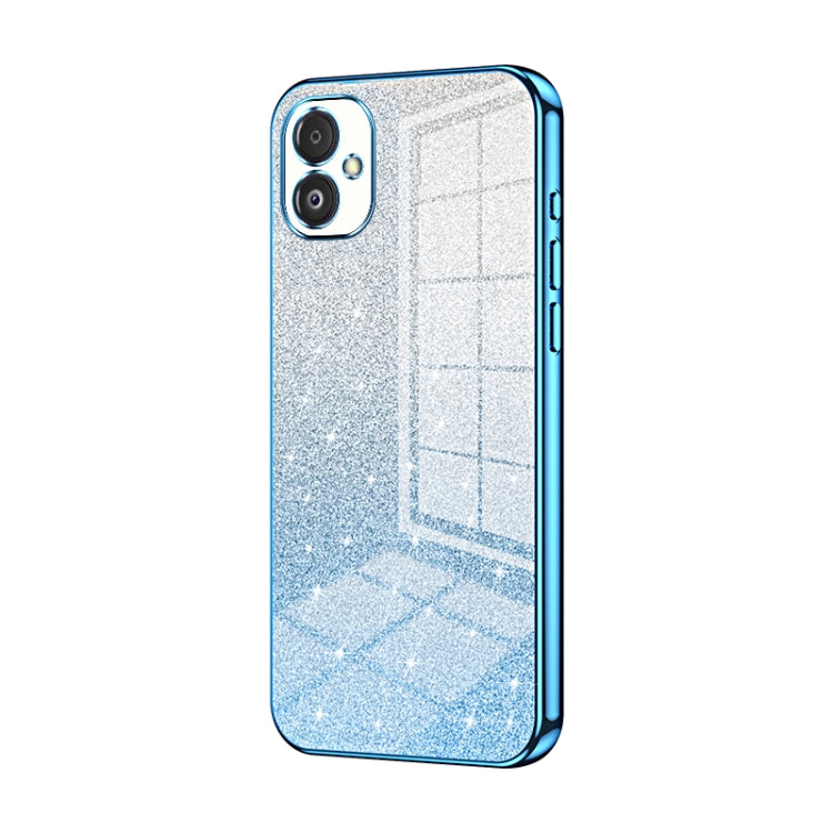 For Samsung Galaxy F14 5G Gradient Glitter Powder Electroplated Phone Case(Blue) - Galaxy Phone Cases by buy2fix | Online Shopping UK | buy2fix