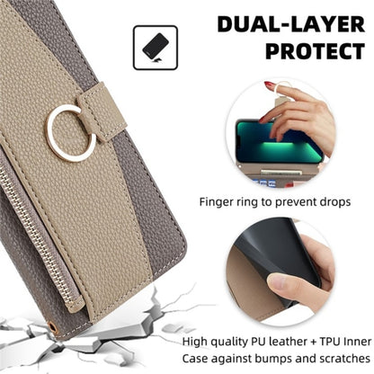 For Blackview Oscal C30 / Oscal C30 Pro Crossbody Litchi Texture Leather Phone Case(Grey) - More Brand by buy2fix | Online Shopping UK | buy2fix