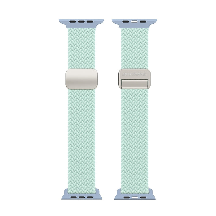 For Apple Watch Series 5 40mm DUX DUCIS Mixture Pro Series Magnetic Buckle Nylon Braid Watch Band(Light Mint) - Watch Bands by DUX DUCIS | Online Shopping UK | buy2fix