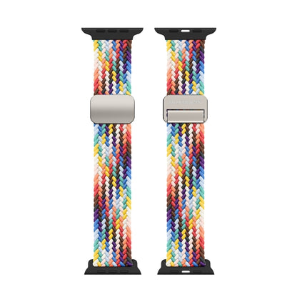 For Apple Watch Series 10 46mm DUX DUCIS Mixture Pro Series Magnetic Buckle Nylon Braid Watch Band(Rainbow) - Watch Bands by DUX DUCIS | Online Shopping UK | buy2fix