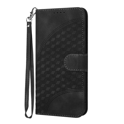 For Xiaomi Redmi Note 12 Pro+ Global YX0060 Elephant Head Embossed Phone Leather Case with Lanyard(Black) - Xiaomi Cases by buy2fix | Online Shopping UK | buy2fix