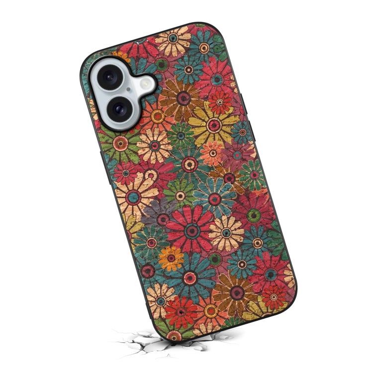 For iPhone 16 Plus Four Seasons Flower Language Series TPU Phone Case(Spring Green) - iPhone 16 Plus Cases by buy2fix | Online Shopping UK | buy2fix