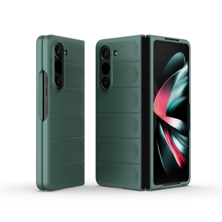 For Samsung Galaxy Z Fold5 5G Magic Shield Fold PC Shockproof Phone Case(Dark Green) - Galaxy Z Fold5 Cases by buy2fix | Online Shopping UK | buy2fix