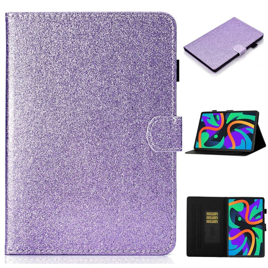 For Lenovo Tab M11/ Xiaoxin Pad 11 2024 Varnish Glitter Powder Smart Leather Tablet Case(Purple) - Lenovo by buy2fix | Online Shopping UK | buy2fix