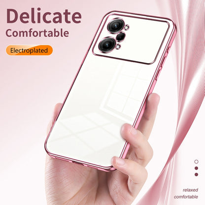 For OPPO K10 Pro Transparent Plating Fine Hole Phone Case(Black) - OPPO Cases by buy2fix | Online Shopping UK | buy2fix