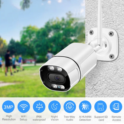 Q39 Motion Tracking Night Vision Smart Camera Supports Voice Intercom, Plug Type:AU Plug(White) - Wireless Camera by buy2fix | Online Shopping UK | buy2fix