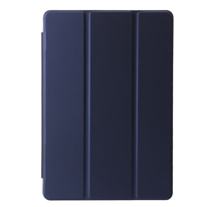 For Lenovo Tab M11 /Xiaoxin Pad 11 2024 Clear Acrylic 3-Fold Leather Tablet Case(Dark Blue) - Lenovo by buy2fix | Online Shopping UK | buy2fix