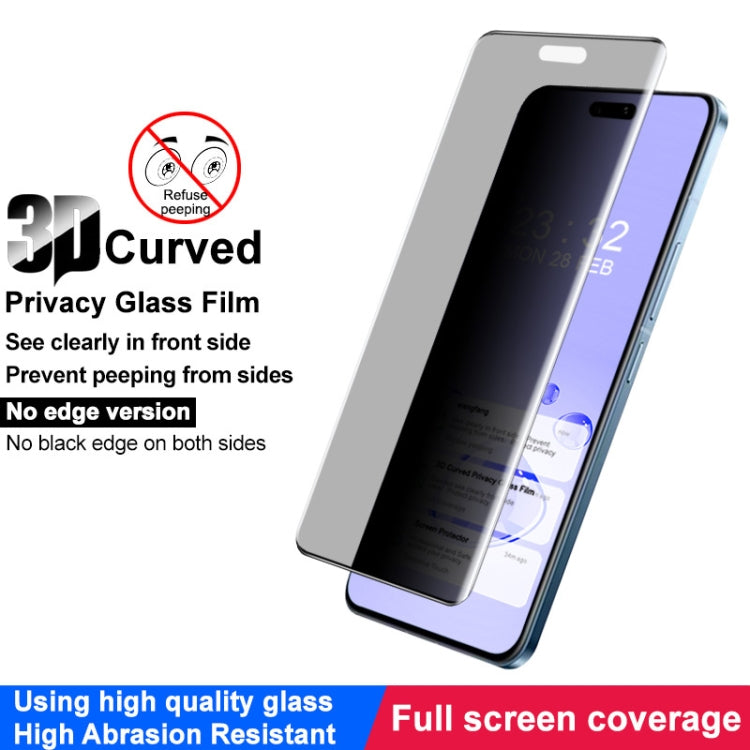 For Xiaomi Civi 4 Pro 5G imak 3D Curved Privacy Full Screen Tempered Glass Film -  by imak | Online Shopping UK | buy2fix