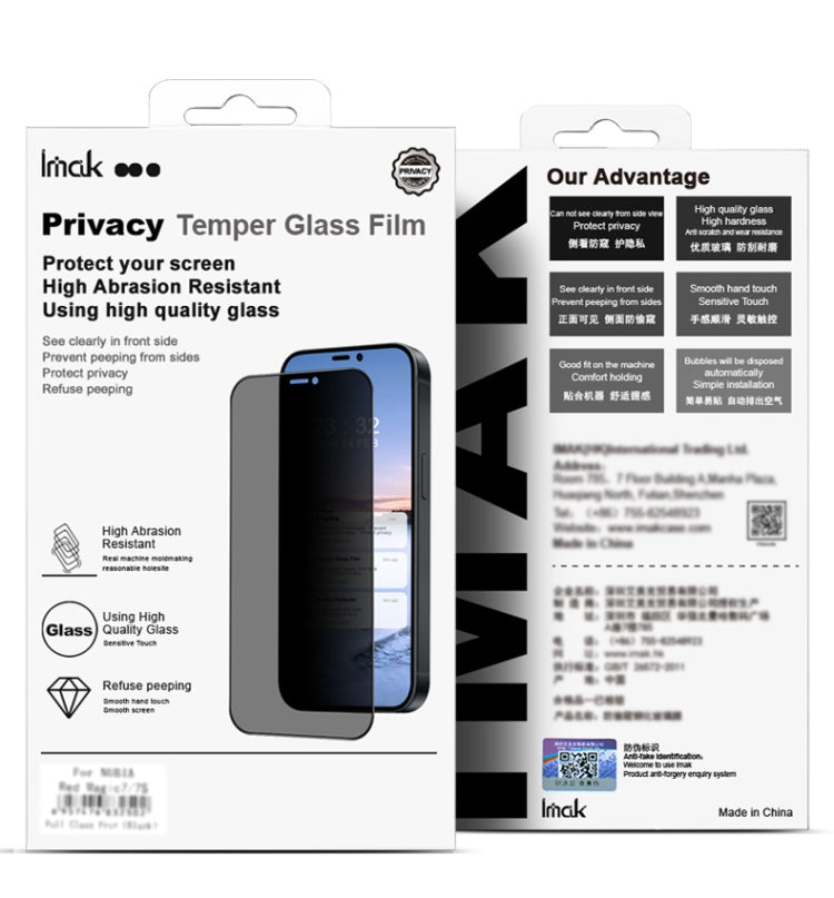 For Honor X50 GT 5G imak 3D Curved Privacy Full Screen Tempered Glass Film - Honor Tempered Glass by imak | Online Shopping UK | buy2fix