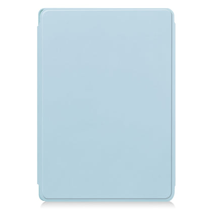 For Lenovo Tab M11/Xiaoxin Pad 11 2024 360 Rotation Transparent Smart Leather Case with Keyboard(Sky Blue) - Lenovo by buy2fix | Online Shopping UK | buy2fix