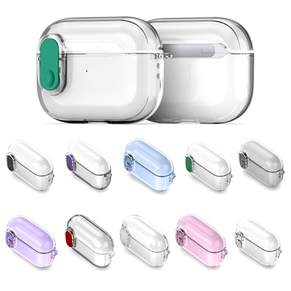 For AirPods 1/2 DUX DUCIS PECL Series Split Transparent Earphone Case with Hook(Transparent) - For AirPods 1/2 by DUX DUCIS | Online Shopping UK | buy2fix