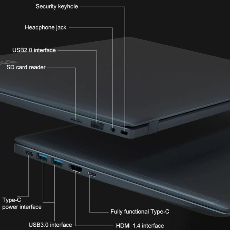 AK15U 15.6 inch Ultrathin Laptop, 12GB+512GB, Windows 10 Intel Processor N95 Quad Core(Dark Grey) - Others by buy2fix | Online Shopping UK | buy2fix