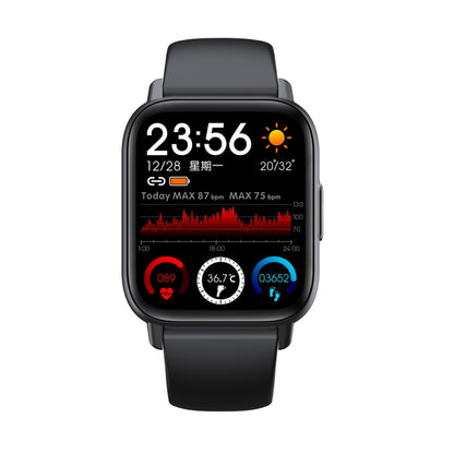 QS16 Pro 1.83 inch BT5.0 Smart Sport Watch, Support Bluetooth Call / Sleep / Blood Oxygen / Temperature / Heart Rate / Blood Pressure Health Monitor(Black) - Smart Watches by buy2fix | Online Shopping UK | buy2fix