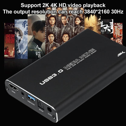 MP2506P 4K 30Hz HD Media Player, Support Auto Loop Play Videos & Photos & Music(US Plug) - Multimedia Player by buy2fix | Online Shopping UK | buy2fix