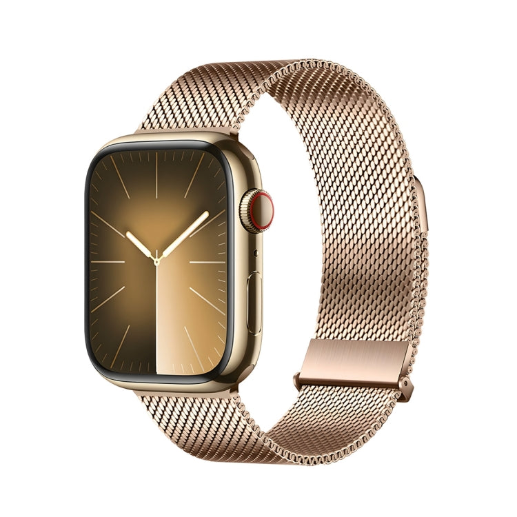 For Apple Watch Series 5 40mm DUX DUCIS Milanese Pro Series Stainless Steel Watch Band(Gold) - Watch Bands by DUX DUCIS | Online Shopping UK | buy2fix