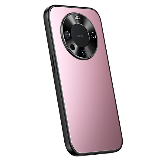 For Huawei Mate 60 Pro R-JUST RJ-61 Electroplating Frosted TPU + PC Phone Case(Pink) - Huawei Cases by R-JUST | Online Shopping UK | buy2fix