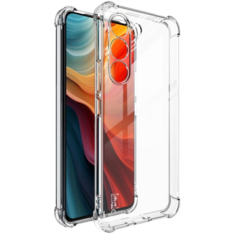 For vivo V30 Lite 5G imak Shockproof Airbag TPU Phone Case(Transparent) - vivo Tempered Glass by imak | Online Shopping UK | buy2fix