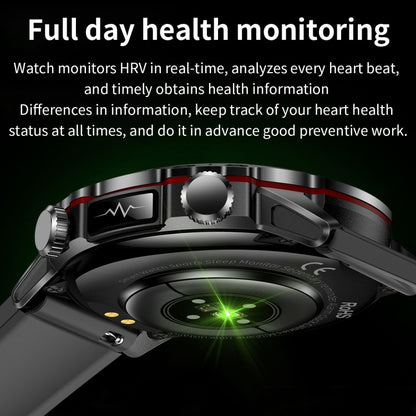 ET482 1.43 inch AMOLED Screen Sports Smart Watch Support Bluethooth Call /  ECG Function(Black Steel Band) - Smart Watches by buy2fix | Online Shopping UK | buy2fix