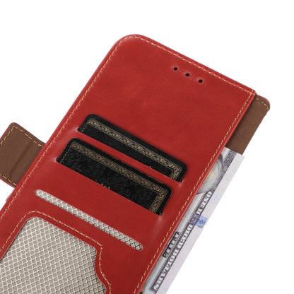 For Google Pixel 9 Crazy Horse Top Layer Cowhide Leather Phone Case(Red) - Google Cases by buy2fix | Online Shopping UK | buy2fix