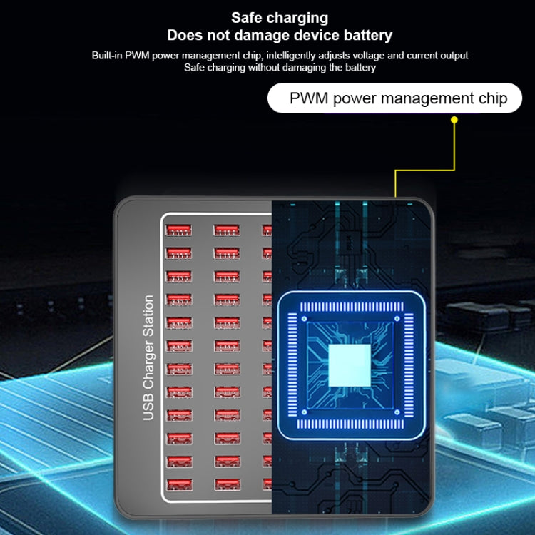 YFY-A78 300W 60 Ports USB Smart Charging Station(AU Plug) - Multifunction Charger by buy2fix | Online Shopping UK | buy2fix