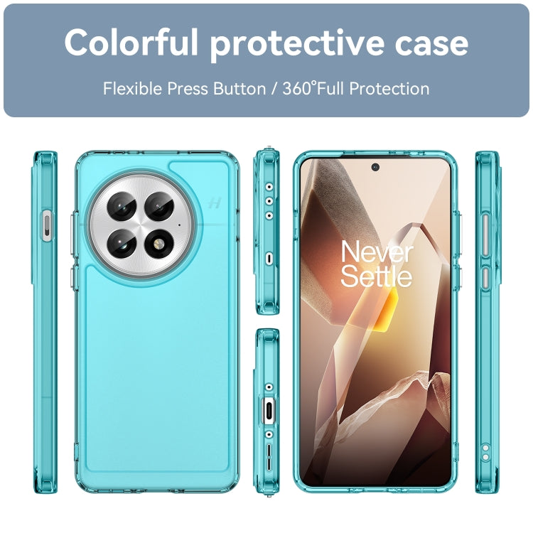 For OnePlus 13 Candy Series TPU Phone Case(Transparent Blue) - OnePlus Cases by buy2fix | Online Shopping UK | buy2fix