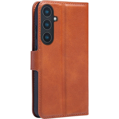 For Samsung Galaxy S24+ 5G IMAK Count Series Flip Leather Phone Case(Brown) - Galaxy S24+ 5G Cases by imak | Online Shopping UK | buy2fix
