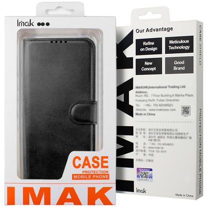 For Samsung Galaxy S24 Ultra 5G IMAK Count Series Flip Leather Phone Case(Black) - Galaxy S24 Ultra 5G Cases by imak | Online Shopping UK | buy2fix
