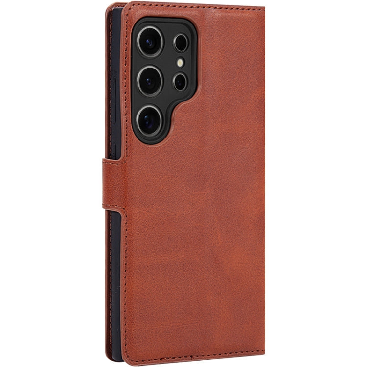For Samsung Galaxy S24 Ultra 5G IMAK Count Series Flip Leather Phone Case(Brown) - Galaxy S24 Ultra 5G Cases by imak | Online Shopping UK | buy2fix