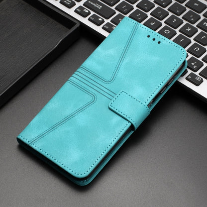 For Samsung Galaxy S22 5G Triangle Solid Color Leather Phone Case(Green) - Galaxy S22 5G Cases by buy2fix | Online Shopping UK | buy2fix