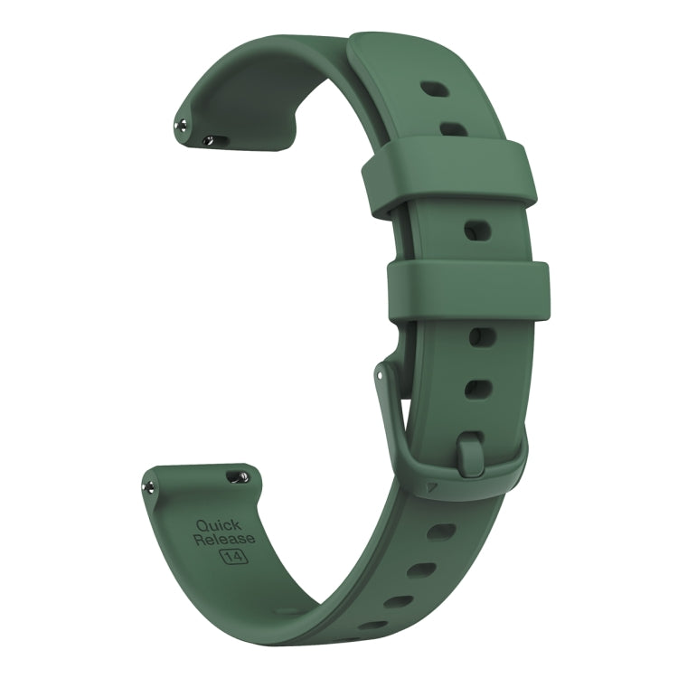 For Garmin Lily 2 Silicone Watch Band Wristband(Dark Green) - Watch Bands by buy2fix | Online Shopping UK | buy2fix