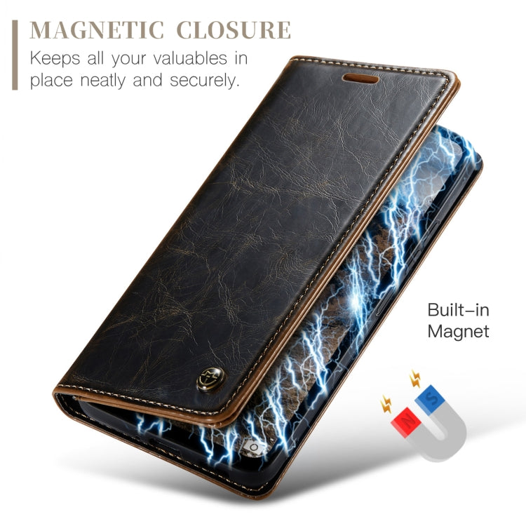 For Xiaomi Redmi 13C CaseMe 003 Crazy Horse Texture Flip Leather Phone Case(Coffee) - Xiaomi Cases by CaseMe | Online Shopping UK | buy2fix