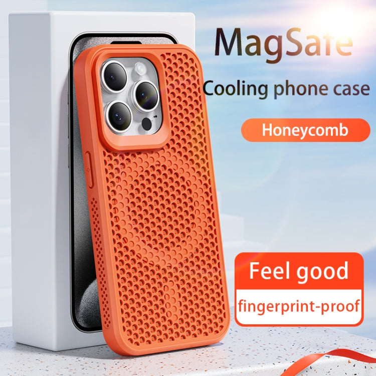 For iPhone 16 Pro MagSafe Magnetic Heat Dissipation Phone Case(Orange) - iPhone 16 Pro Cases by buy2fix | Online Shopping UK | buy2fix