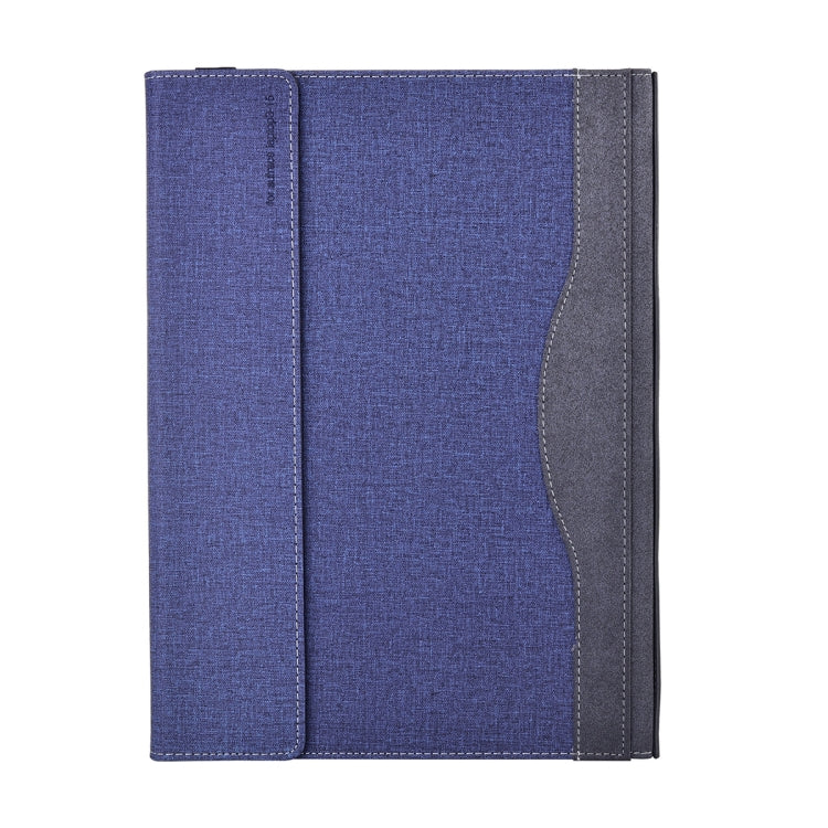 For Lenovo ThinkPad X1 Carbon Gen 9 Cloth Texture Laptop Leather Protective Case(Deep Blue) - Other by buy2fix | Online Shopping UK | buy2fix