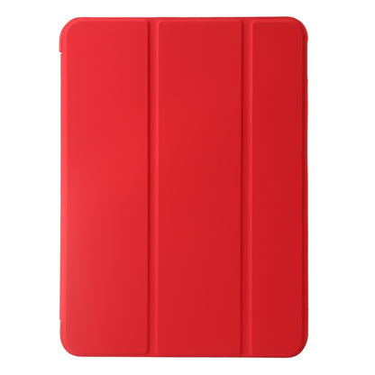 For iPad Pro 11 2024 Three-fold Holder Flip Tablet Leather Case(Red) - iPad Pro 11 2024 Cases by buy2fix | Online Shopping UK | buy2fix